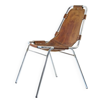 Chaise en cuir Les Arcs de Charlotte Perriand