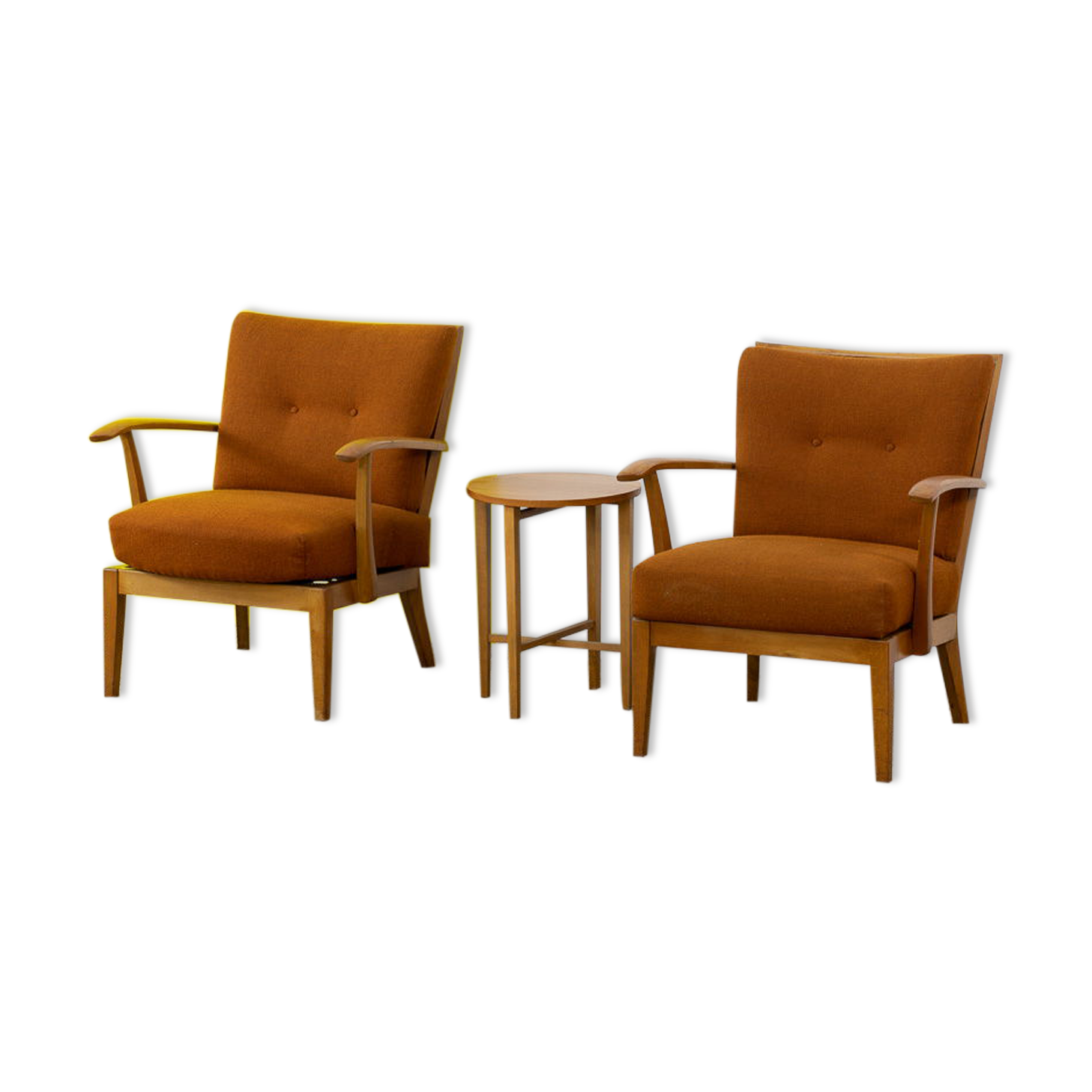 Pair of scandinavian armchairs 66 cm