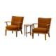 Pair of scandinavian armchairs 66 cm
