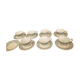 7 cups & 8 under opaque porcelain cups