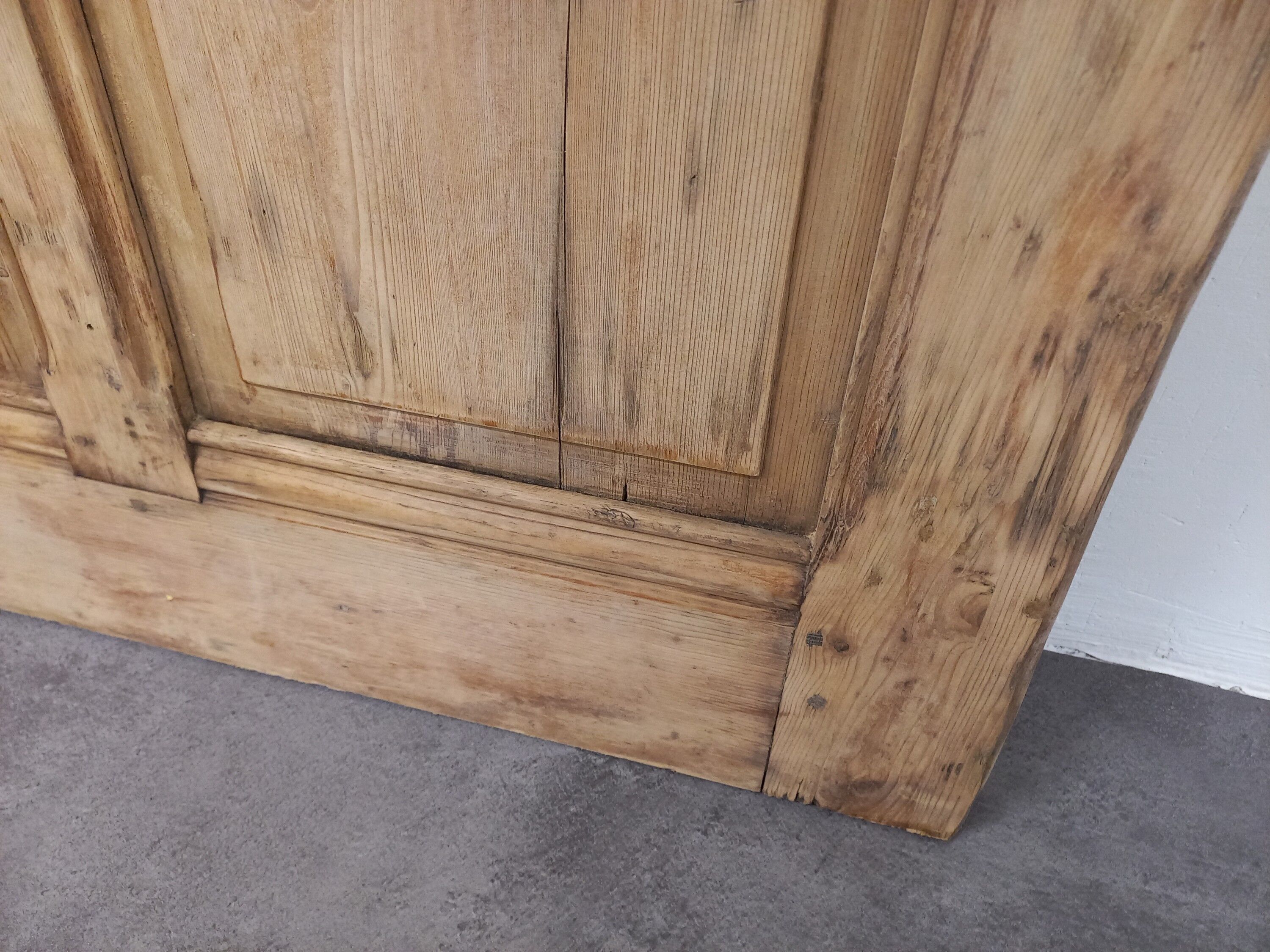 Partition in wood and glass 128 cm