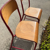 2 chaises hautes industrielles, années 80