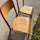 2 chaises hautes industrielles, années 80