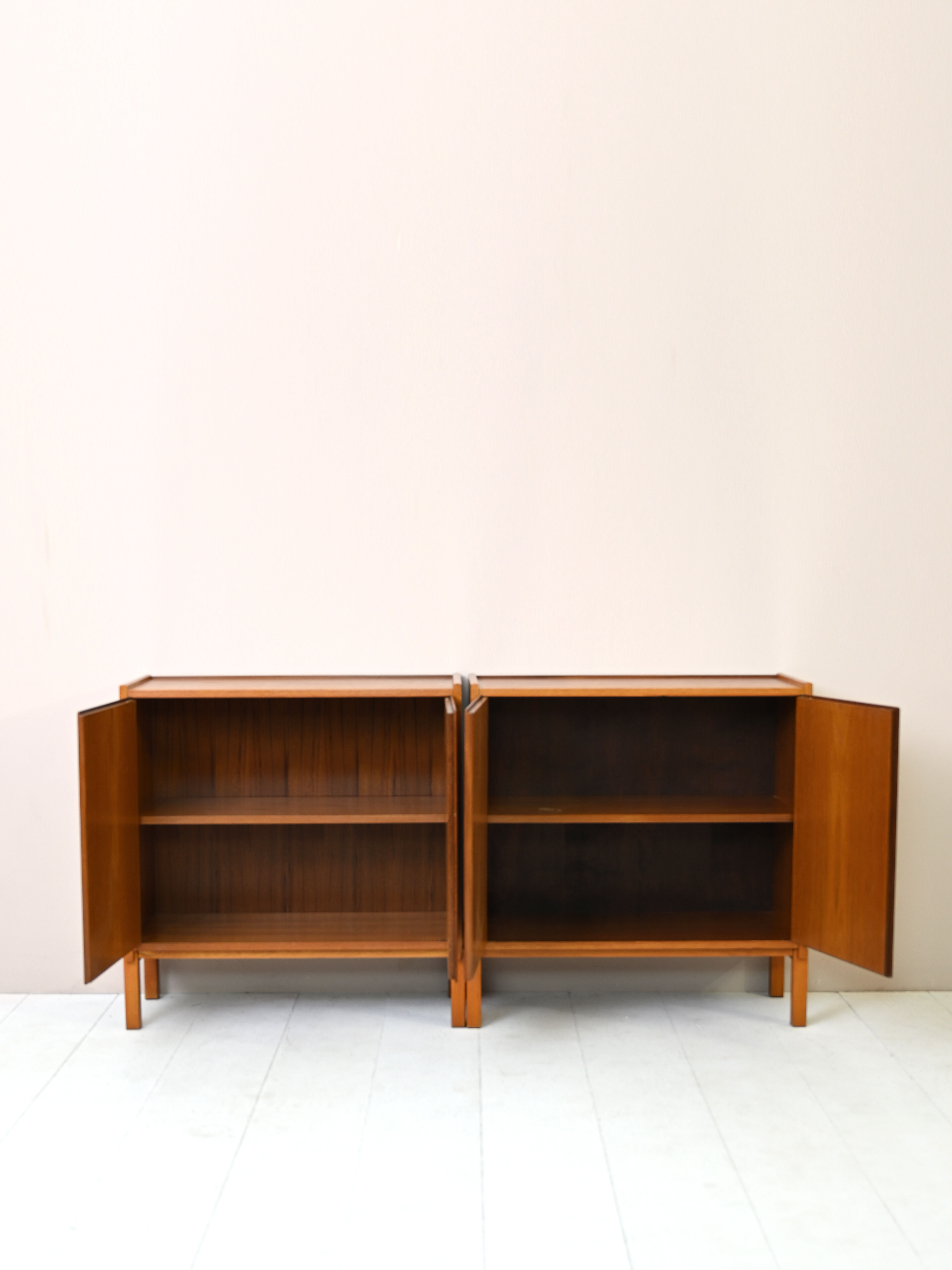 Pair of Scandinavian teak furniture