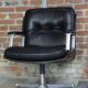 Fauteuil de bureau en cuir " Vaghi "design italien
