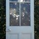 Glass door 82,8x215,3cm old translucent glazing