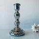 Eglomise glass candle holder