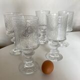 Set of 5 glasses Timo Sarpaneva Festivo 1970 Scandinavian IIttala