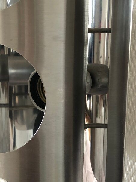 Wall lamp chrome space age 70's