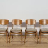 Chaises de Salle à Manger Boomerang de Gościcńskie Furniture Fabryki, 1960s, Set de 4