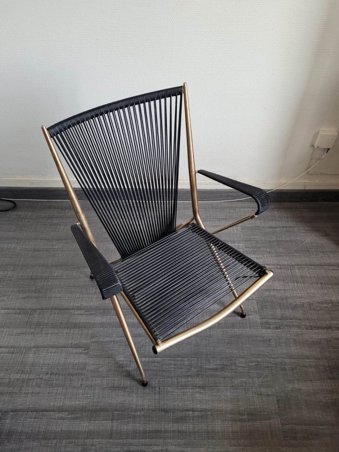 Folding armchair scoubidou