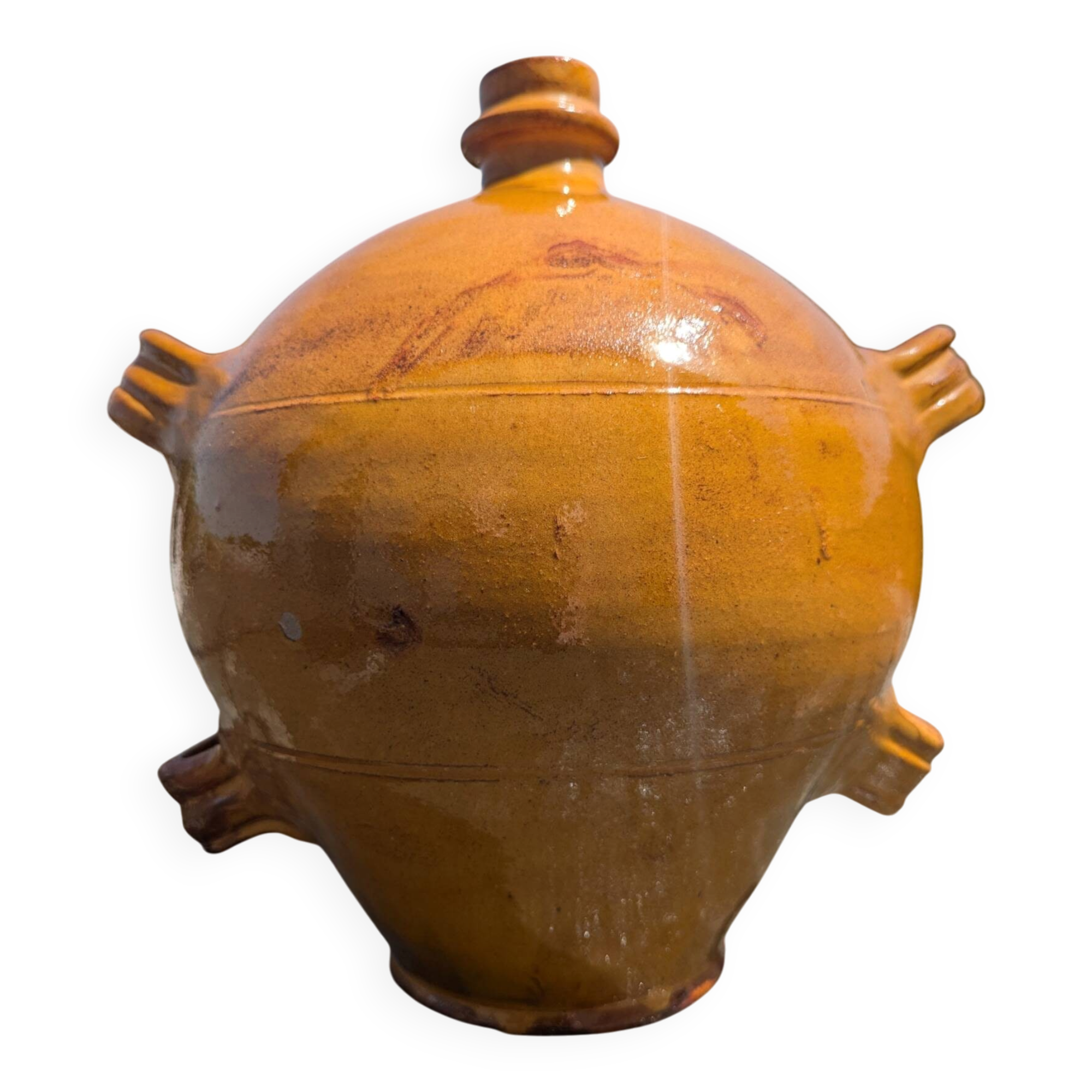 Olive oil cruet.