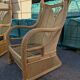 Pair of rattan armchairs