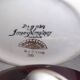 Vintage coffee service for 3 people in cream white with gold burgundy edging