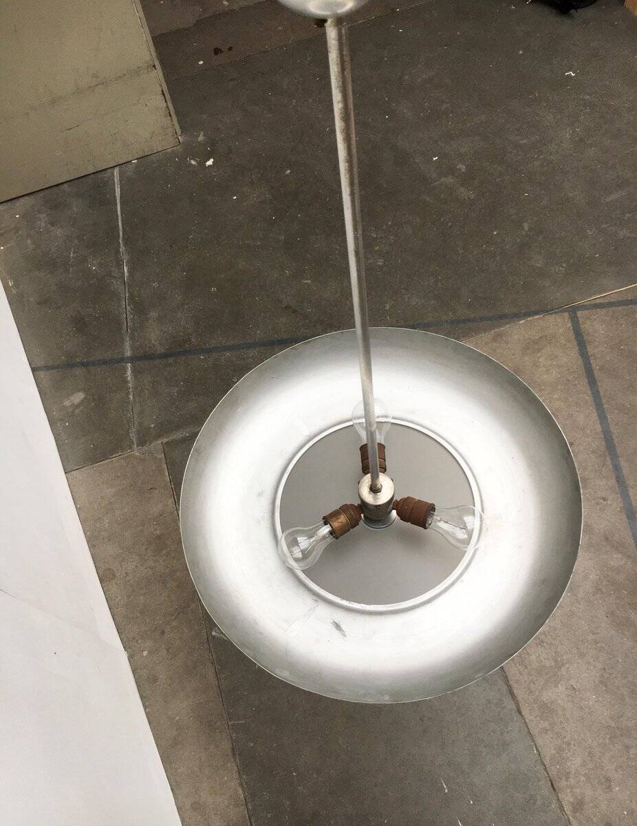 Mid-century Art Deco glass pendant light