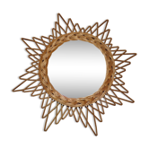 Miroir soleil vintage des années 60 diamètre 41,5cm