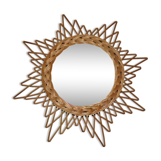 Miroir soleil vintage des années 60 diamètre 41,5cm