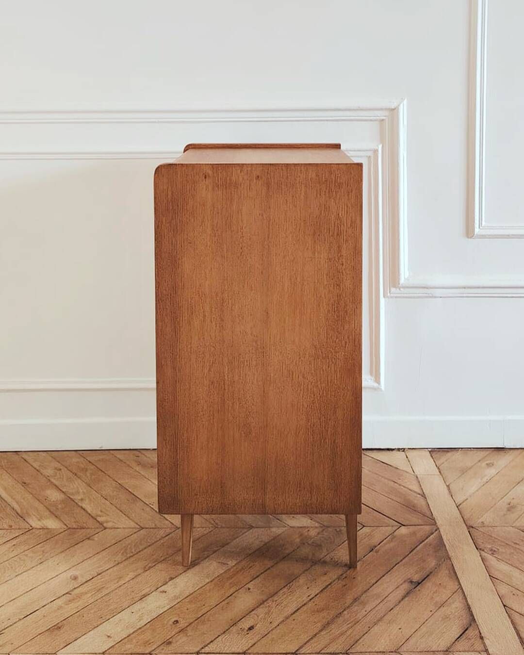 Renovated vintage chest of drawers, Scandinavian style, 1950s-60s.