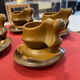 6 cups with saucers 1970. Sighisoara earthenware.