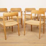 6 x Niels Otto Moller dining chairs | Model 56 | Oak | Restored