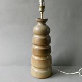 Large stoneware lamp base, signed Jean-Luc Noël, 1980s-90s