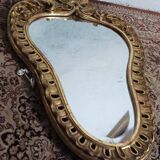 Louis XV style gilded carved wooden mirror