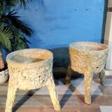 Pair of planters "Rocaille" 1950s
