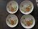 4 vintage plates MOULIN DES LOUPS