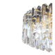 Superb brass and crystal glass light fixture Palazzo, Kalmar, Austria, 1970.