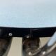 Blue Formica chair