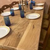 Table de ferme bois brut