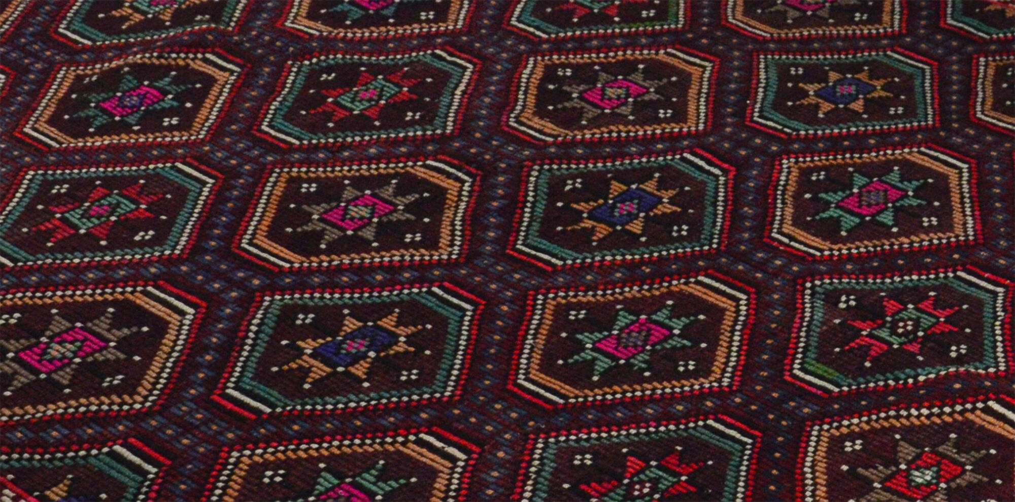 Anatolian handmade kilim rug 307 cm x 204 cm