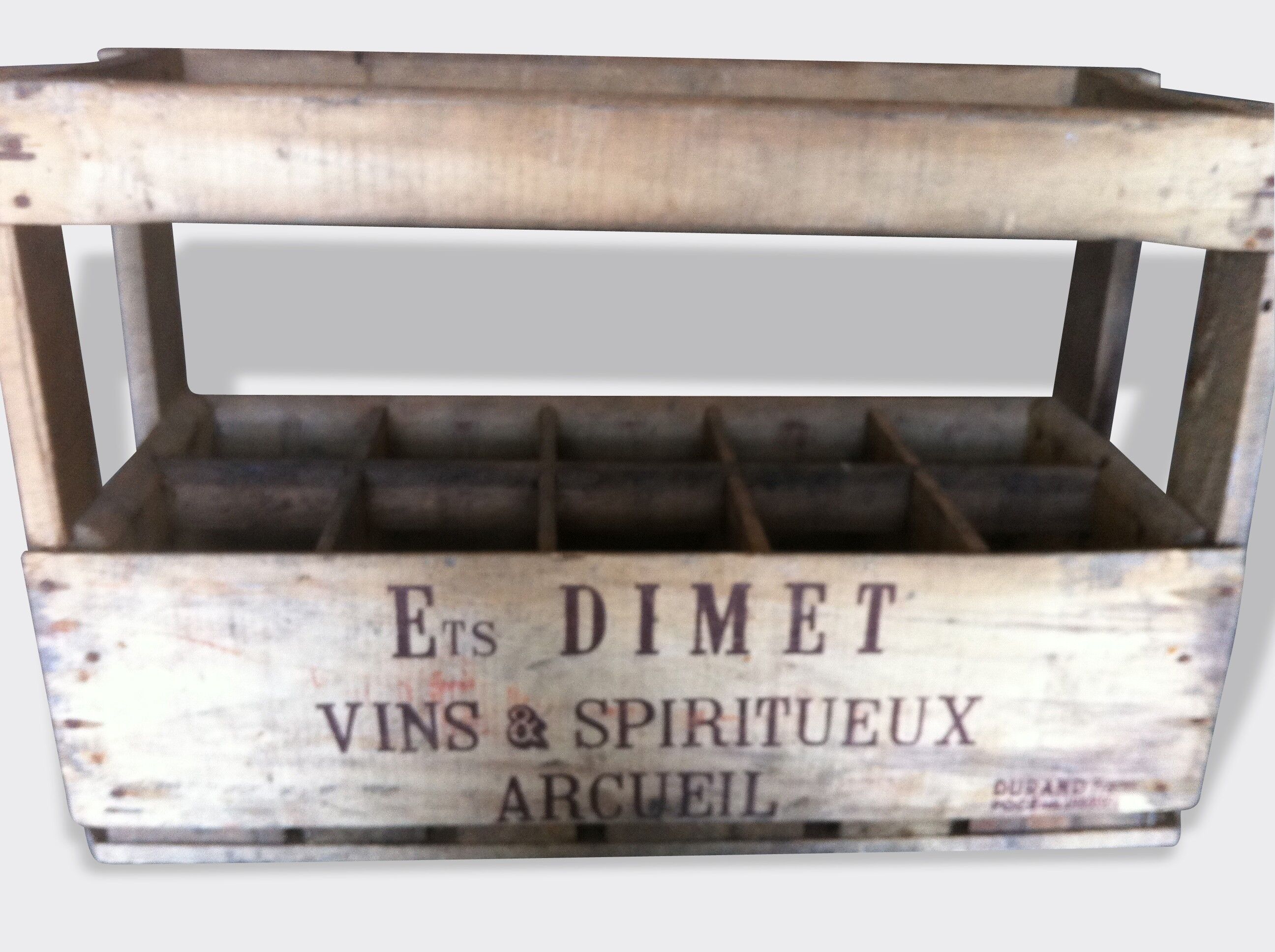 Casier à bouteilles en bois ancien | Selency