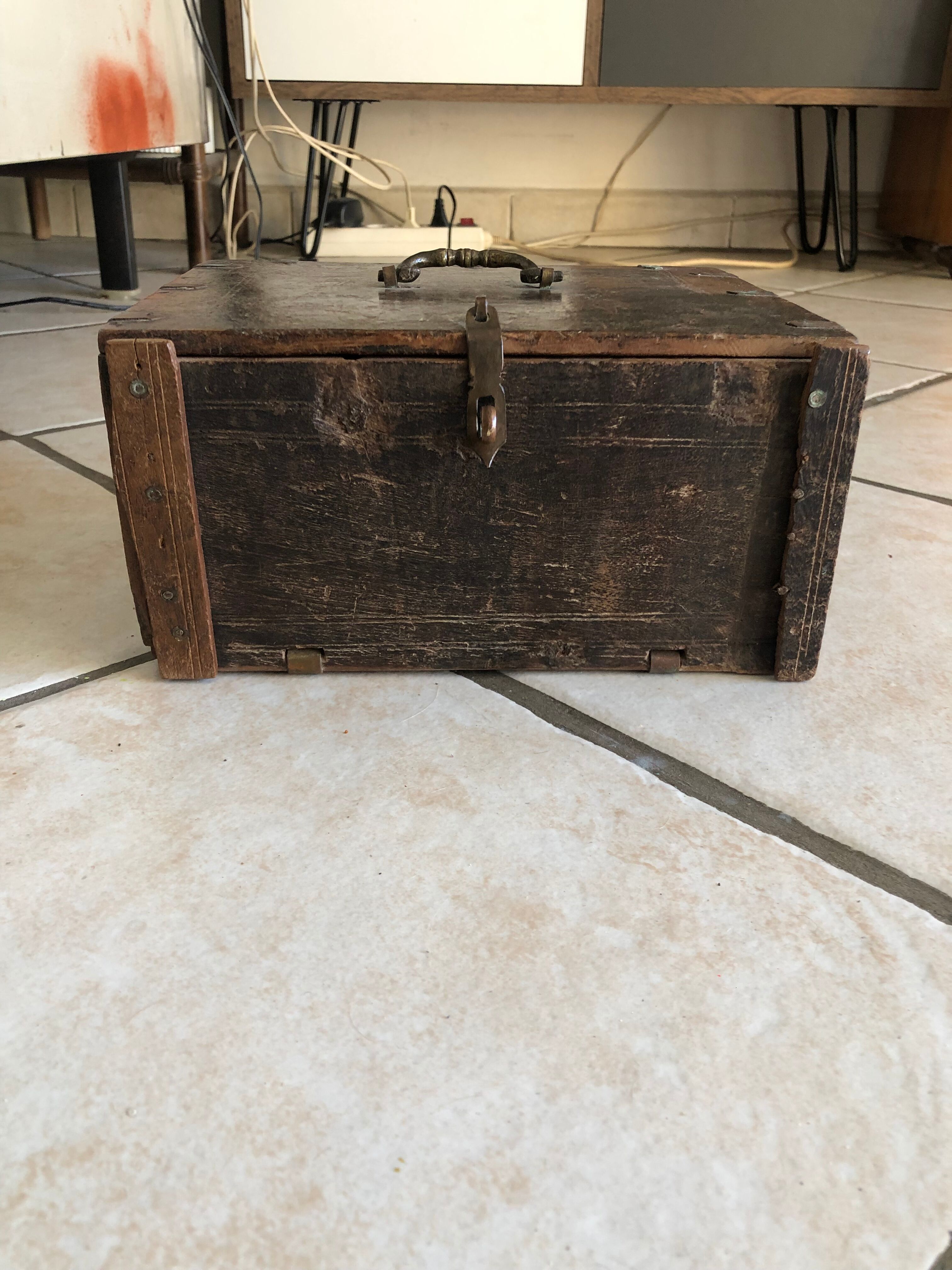 Indian wooden treasure box