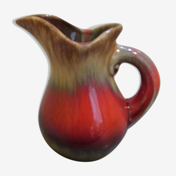 Milk pot, small ceramic pitcher from Vallauris, 60s Vintage