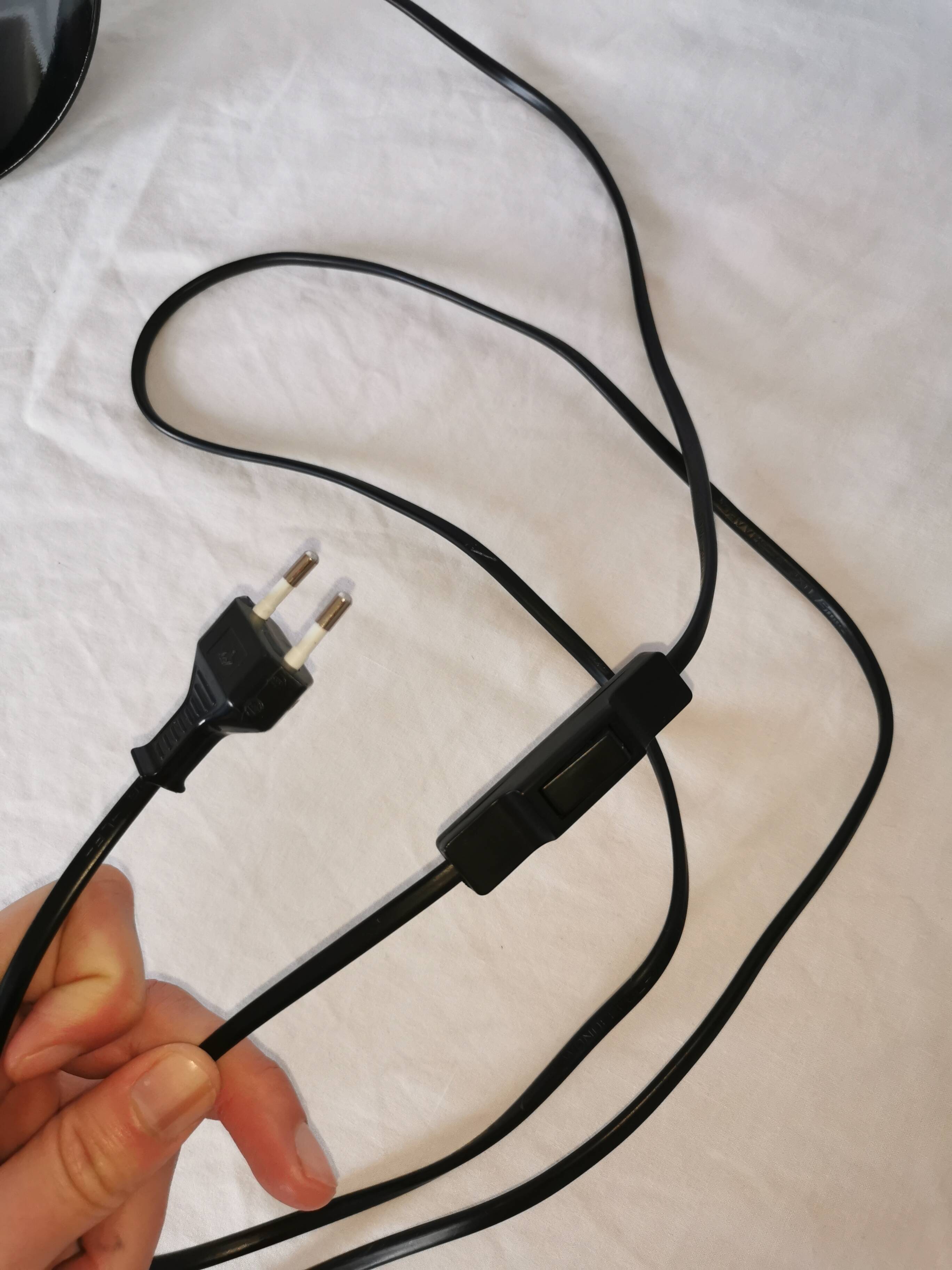 Steel looping lamp, Massive, Belgium, 1990.