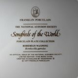 12 assiettes "oiseaux chanteurs du monde", Franklin Wedgwood Singer Arthur 1977