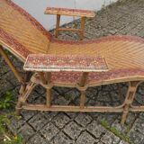 Rattan chaise longue 1900