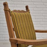 1960s, Danish lounge chair, original very good condition, furniture wool, solid oak wood.
