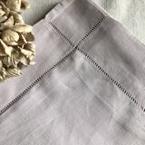 Antique pillowcase in pure linen lilac