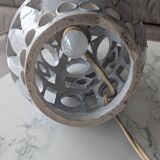 Ceramic lamp with cut-out design in the style of Roger Collet, 1960s.