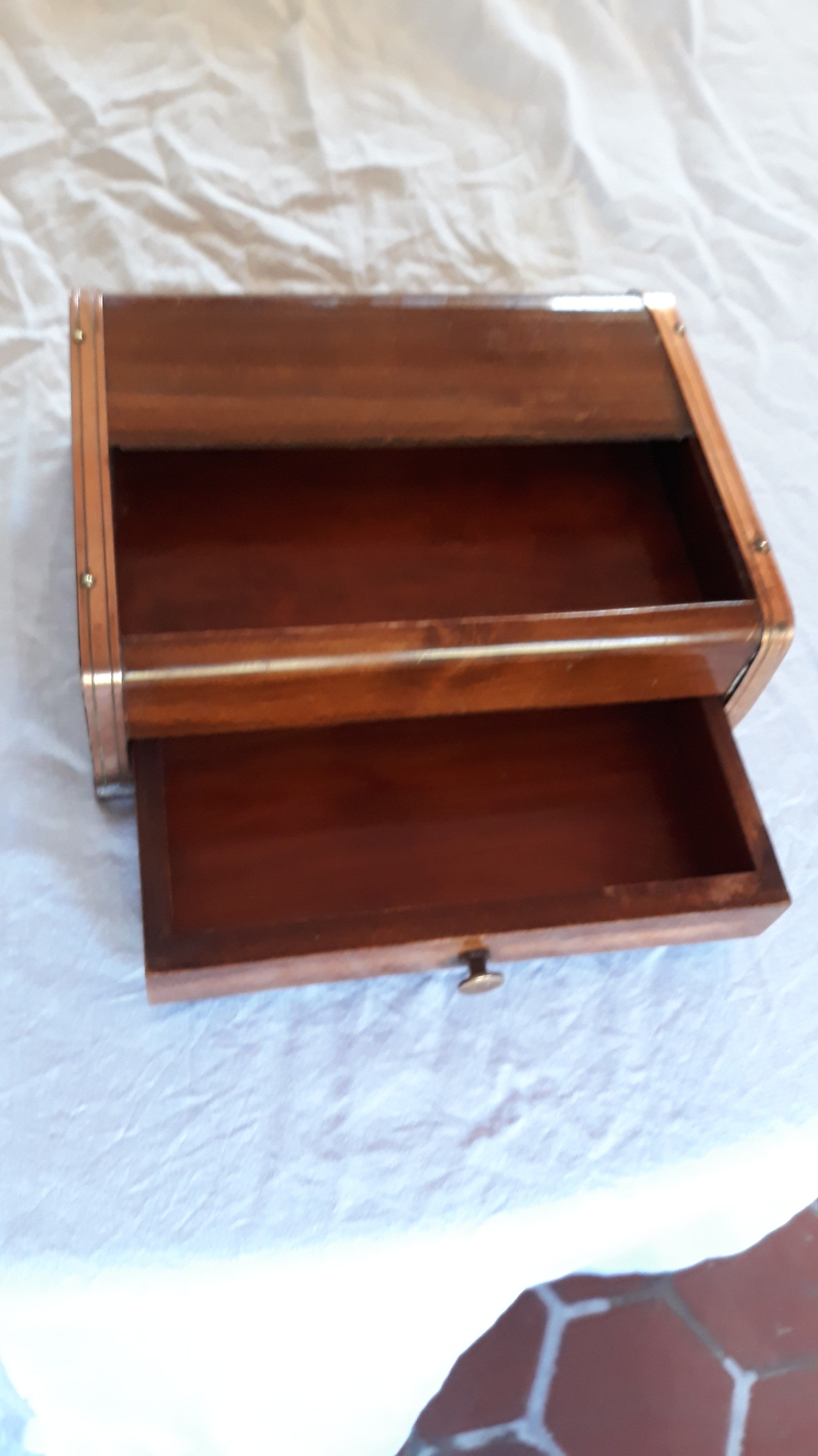 Vintage wooden cigarette box