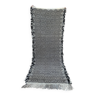 Moroccan rug, Handmade wool rug, Solid rug, Moroccan runner rug, zanafi runner