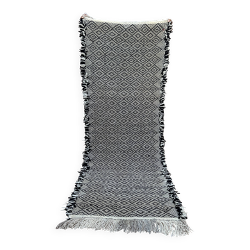 Tapis marocain, Tapis en laine fait main, Tapis solide, Tapis de couloir marocain, zanafi couloir