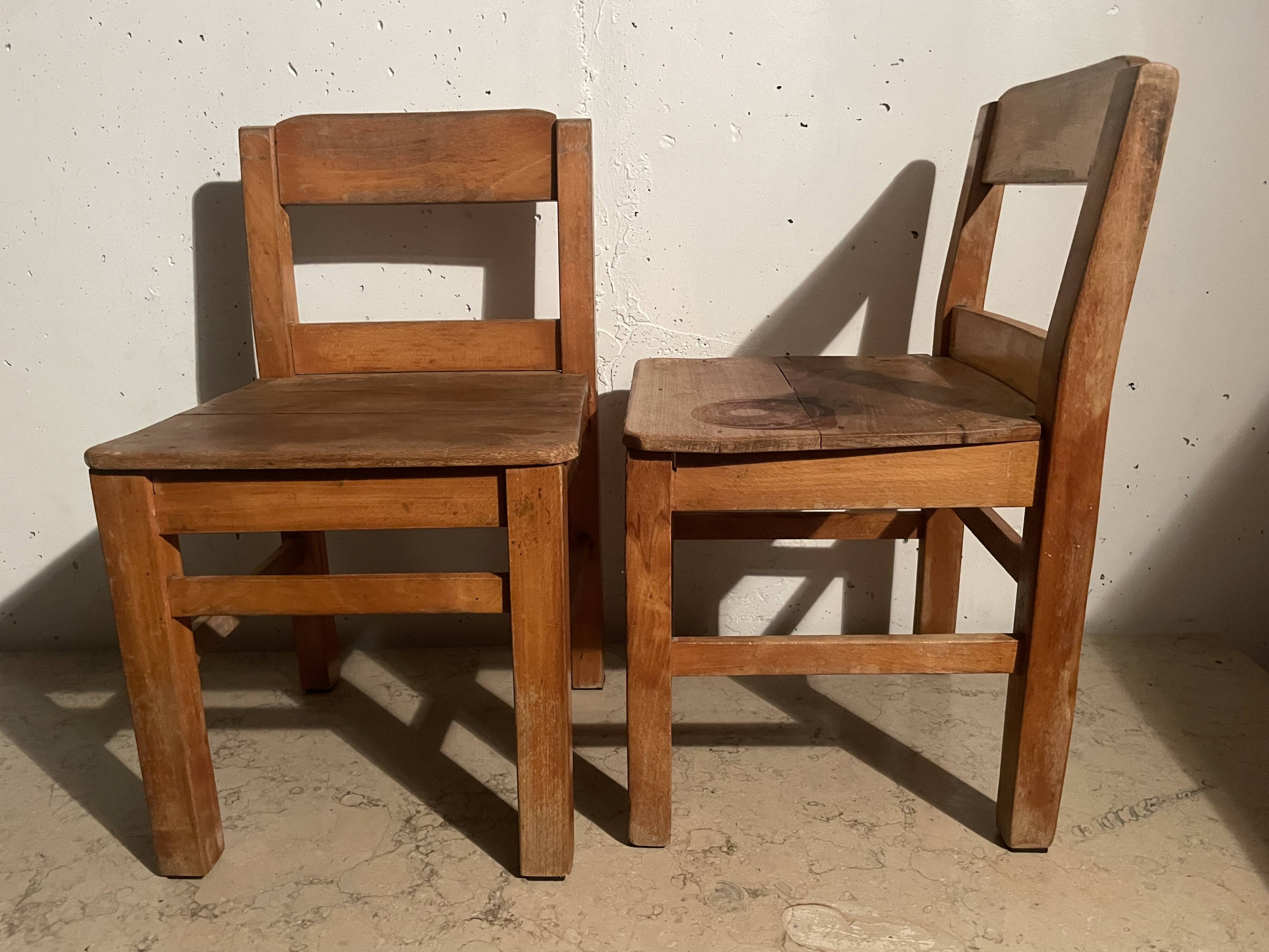 Pair of children's chairs from the 1950s