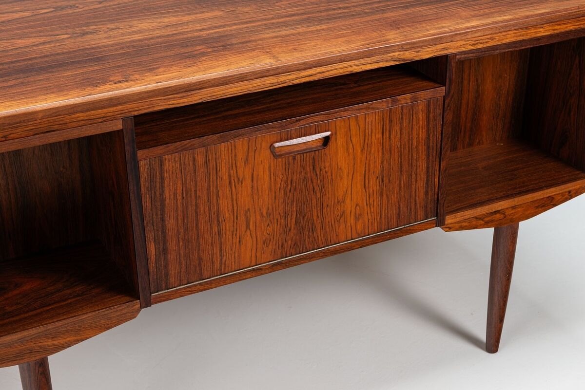 J. Svendstrup writing desk in rosewood A.P. Mobler Denmark 1960
