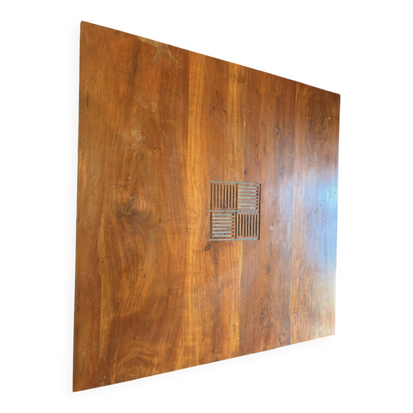 Superbe table basse en acacia massif – style colonial