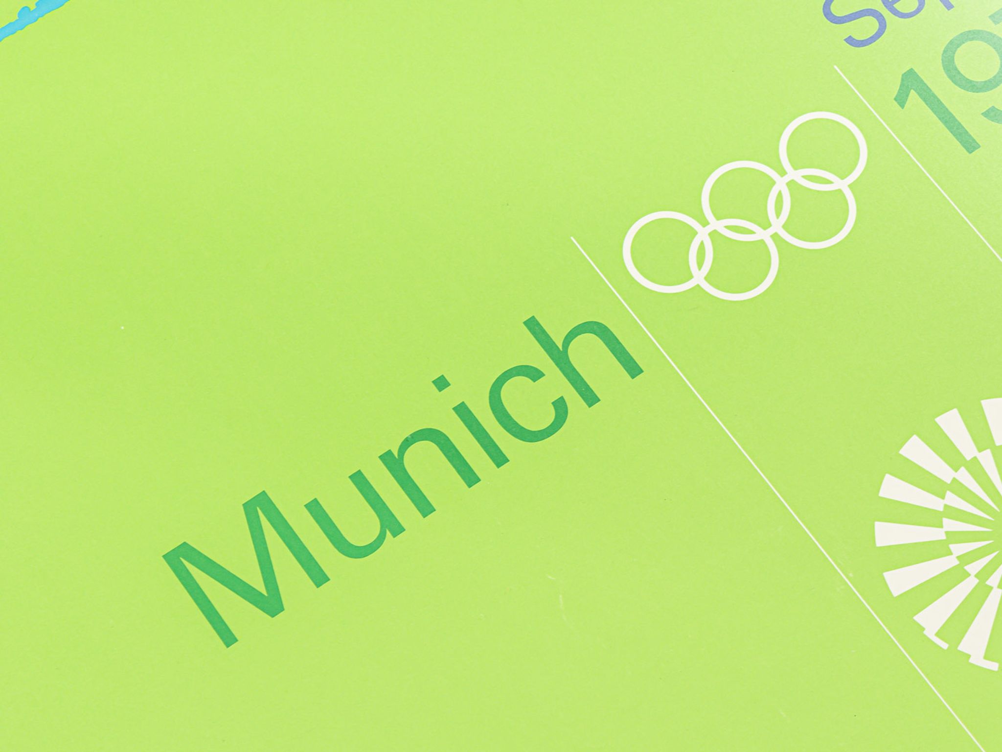Affiche des années 1970 « hürdenlauf », otl aicher