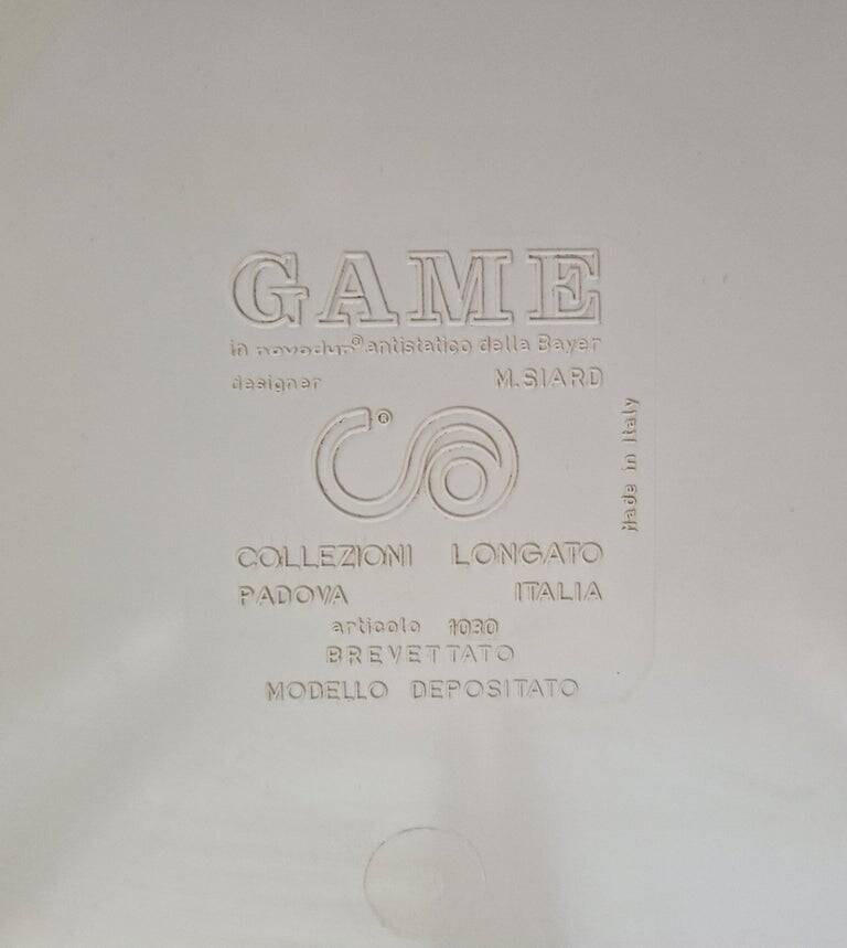 Midcentury Side Table, GAME, Marcello Siard for Longato, Italy, 1970s