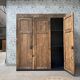Large antique workshop cabinet made of solid wood (renovated)